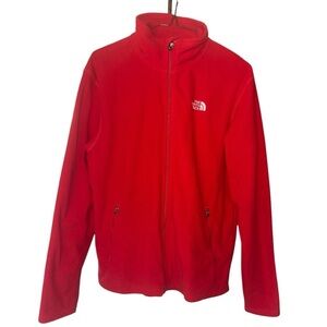 The North Face men’s red, full-zip fleece jacket size S/P